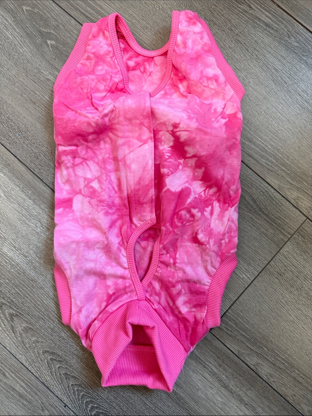 Pink Tie-Dye Dog Tank Top - Sleeveless Comfort